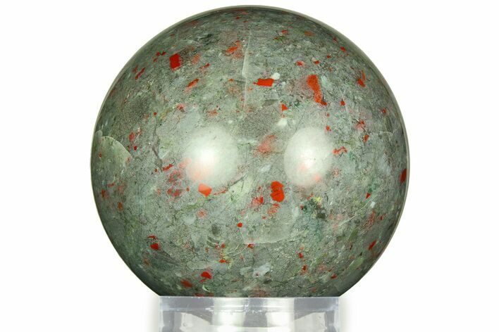 Polished Seftonite (Bloodstone/Heliotrope) Sphere - Africa #311744